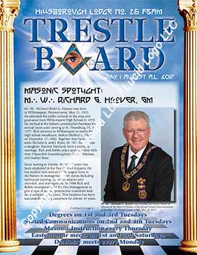Hillsborough Lodge No. 25 July and August 2017 Trestle Board
